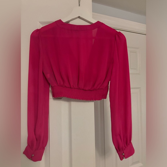 BEBE pink magenta crop top XXS - Picture 2 of 3